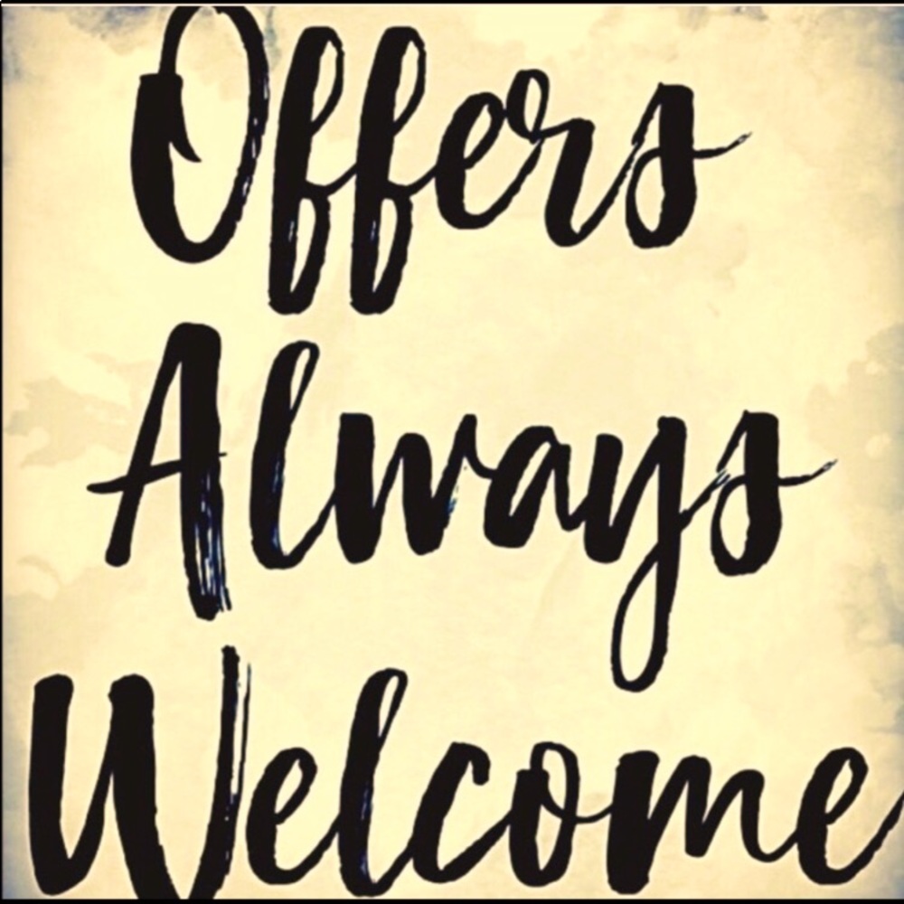 Gladly welcome reasonable offers.